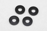 Yokomo – 3×8×0.5mm Aluminum Shim – Black (4 pcs)