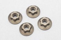 Yokomo – Aluminum Serrated Flanged Nut – 11mm (4pcs)