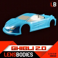 LENS Bodies – GHIBLI 2.0 bodyshell for Onroad 1:10 (Light weight) (ETS/EFRA approved)