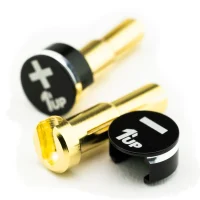 1UP Racing – LowPro Bullet Plugs w/Grips – 4/5mm Stealth